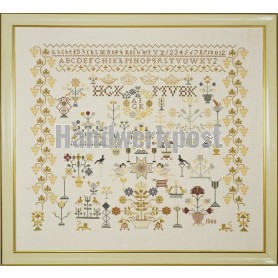 borduurpakket merklap, anno 1800