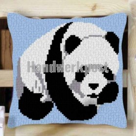 kruissteekkussen pandabeer