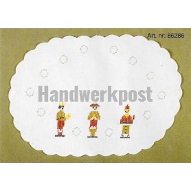 kruis/steelsteekkleedje drie koningen, wit