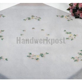 steelsteekdekservet papavers, wit