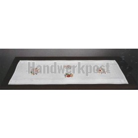 steelsteekloper papavers met klokjesbloemen, wit