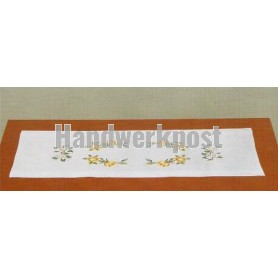 kruissteekloper rozen met anemonen, wit