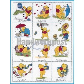 borduurpakket winnie de pooh, twaalf maanden-1