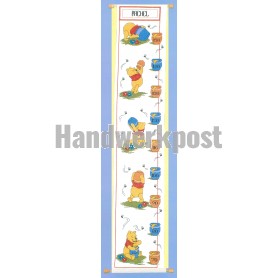 borduurpakket winnie de pooh, groeimeter/meetlat