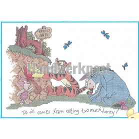 borduurpakket winnie de pooh eet te veel