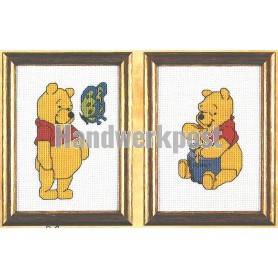 borduurpakket winnie de pooh met vlinder of honing