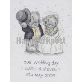 borduurpakket me to you, huwelijk claire-steven