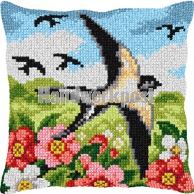 kruissteekkussen zwaluwenvlucht