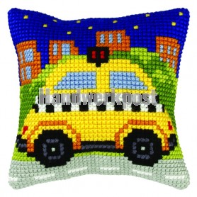 kruissteekwandkleed auto
