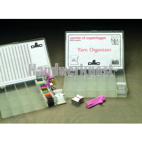 opbergdoos borduurgaren 17 vakjes (incl. 100 wikkelkaartjes) 