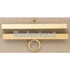 metalenbeslag voor bellekoord/groeimeter/meetlat 14 cm