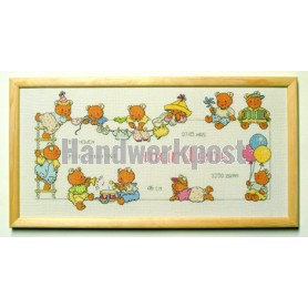 borduurpakket bobbi/happy friends, geboorte marilène