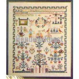 borduurpakket merklap, adam&eva