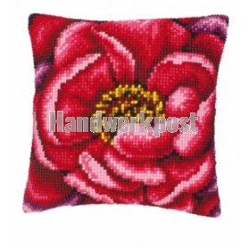 kruissteekkussen stijlpatroon, roos-2