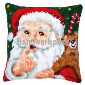 kruissteekkussen kerstman