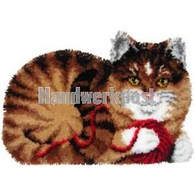 knoopkleed poes met bol wol