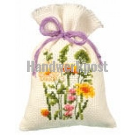 borduurpakket kruidenzakje, veldbloemen-1