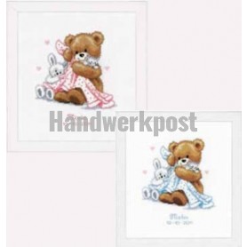 borduurpakket geboorte mateo/sylvia (incl. blauw/rose garen)