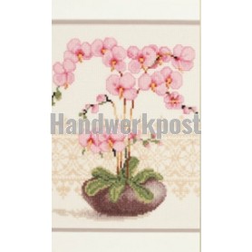 borduurpakket orchideeën in vaas