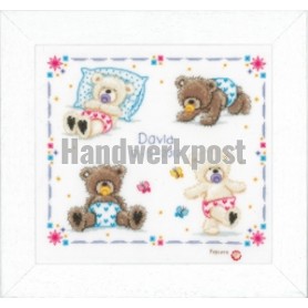borduurpakket popcorn bear, geboorte david