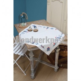 dekservet sealife, wit met aida rand