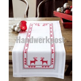 kruissteekloper rendieren, wit