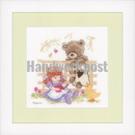 borduurpakket popcorn bear, candyfloss leest voor…