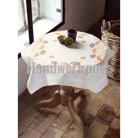 steelsteekdekservet fluitekruid met vlinder, wit