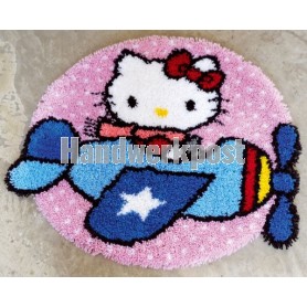 knoopkleed hello kitty, in vliegtuig