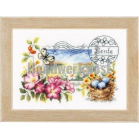 borduurpakket vier seizoenen, lente