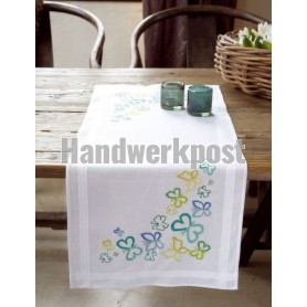 steelsteekloper blauw/groene vlinders, wit