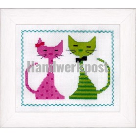 borduurpakket gestileerde poezen