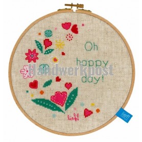 borduurpakket lief!, oh, happy day! (incl. borduurring)