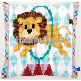 kruissteekkussen circusleeuw