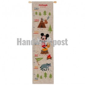 borduurpakket mickey mouse, groeimeter/meetlat