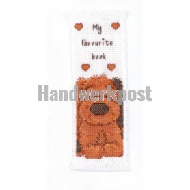 borduurpakket boekenlegger, popcorn bear, biscuit