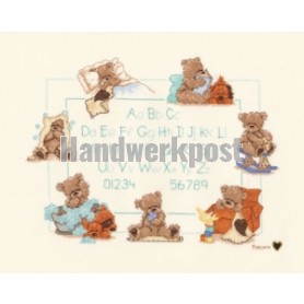borduurpakket popcorn bear, a.b.c.