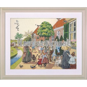 borduurpakket cornelis jetses, grote vertelselplaat