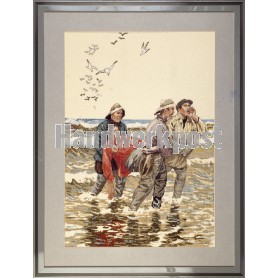 borduurpakket cornelis jetses, drenkeling
