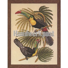 borduurpakket vogels, toekans