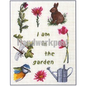 borduurpakket collage "in de tuin"