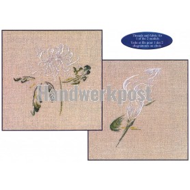 borduurpakket lelie of crysant (materiaal voor 1 dessin)
