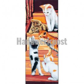 stramien poezen spelend van de trap…