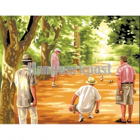 stramien + garenpakket, jeu de boules