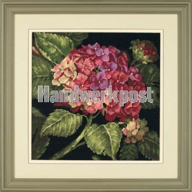 halve kruissteekpakket/kussen hortensia