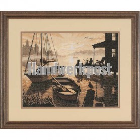 borduurpakket boten bij avondschemering