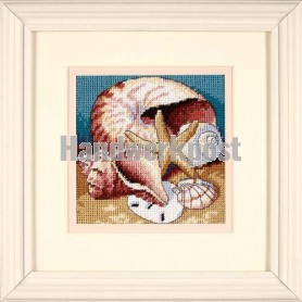 halve kruissteekpakket collage schelpen