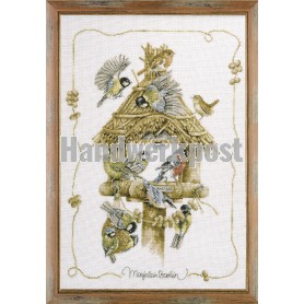 borduurpakket marjolein bastin, vogelhuisje