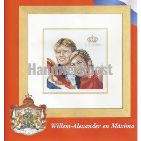 borduurpakket holland, willem-alexander&maxima
