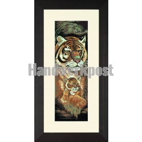 borduurpakket tijger met jong